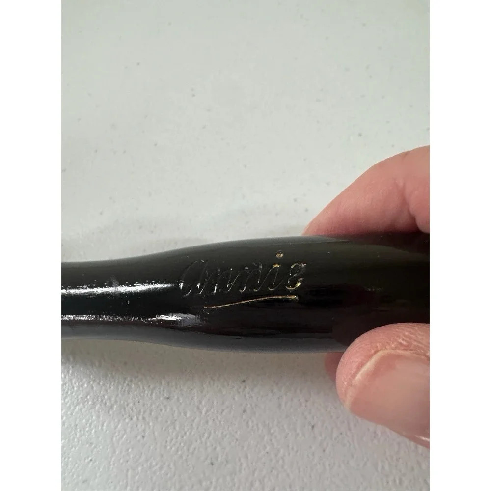 Vintage Annie Brass Hot Oil Hair Straightener Comb w/ Wood Handle
